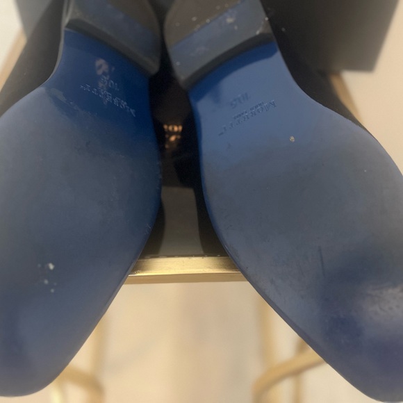 Moretti Black Velvet Buckle Dress Shoes - Picture 5 of 7